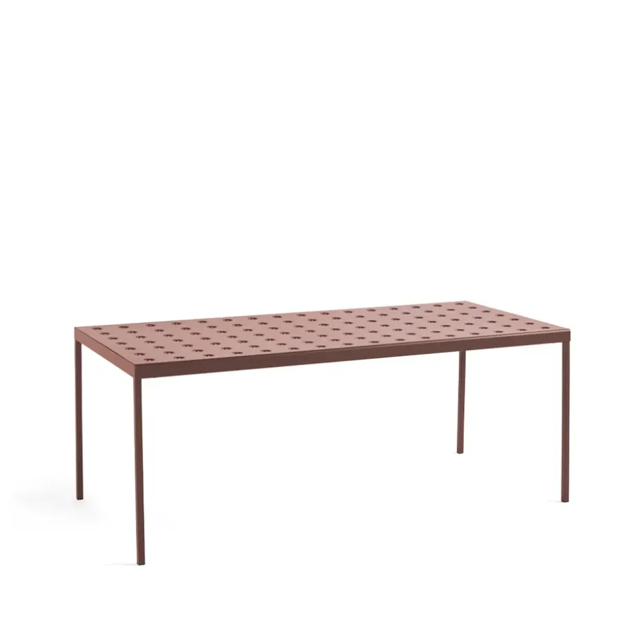 Table Balcony, iron red, 190 cm