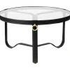 Table basse Adnet Ø70 cm, Noir