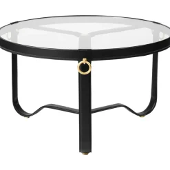 Table basse Adnet Ø70 cm, Noir