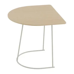 Table basse Airy Half Size, Placage chêne laqué - off white
