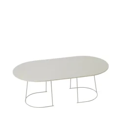 Table basse Airy ovale, grey, nanolaminé, large