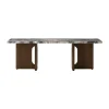 Table basse Androgyne 45x120 cm, Grey galaxy-chêne foncé