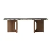 Table basse Androgyne 45x120 cm, Grey galaxy-noyer