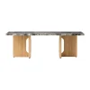 Table basse Androgyne 45x120 cm, Grey galaxy-chêne non traité