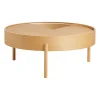 Table basse Arc Ø89 cm, Chêne huilé