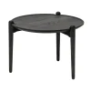 Table basse Aria, Chêne noir, Ø60x37 cm