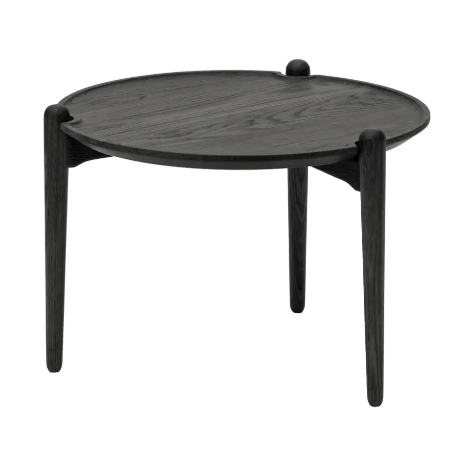 Table basse Aria, Chêne noir, Ø60x37 cm