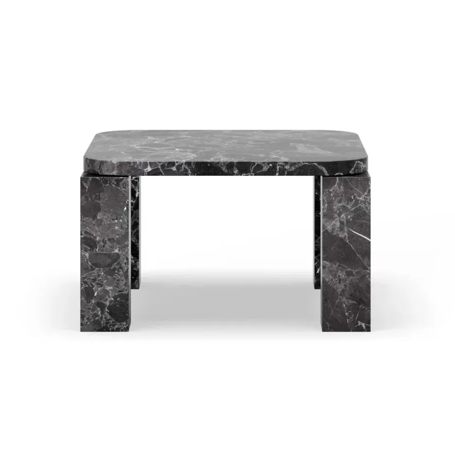 Table basse Atlas 60x60 cm, Costa black marble