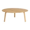 Table basse Bella, Chêne laqué, Ø80x32 cm