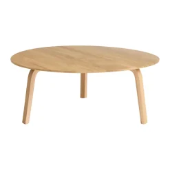 Table basse Bella, Chêne laqué, Ø80x32 cm