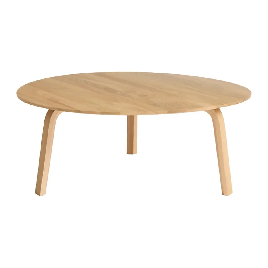 Table basse Bella, Chêne laqué, Ø80x32 cm