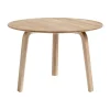 Table basse Bella, Lacquered oak, Ø60x39 cm