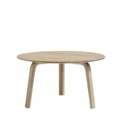 Table basse Bella, Lacquered oak, Ø60x32 cm