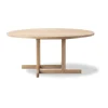 Table basse BM80 Mogensen Coffee Table Ø120 cm, Chêne savonné