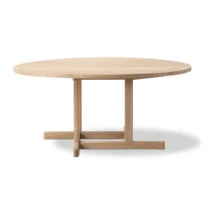 Table basse BM80 Mogensen Coffee Table Ø120 cm, Chêne savonné