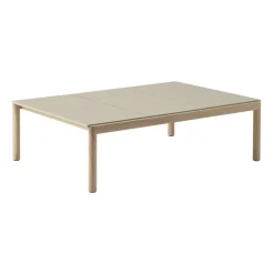 Table basse Couple 3 Plain 120x84x35 cm, Sand-oak