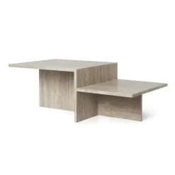 Table basse Distinct, Travertin