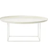 Table basse Duke Large, Blanc antique