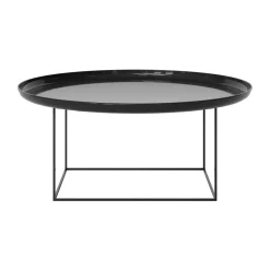 Table basse Duke Large, Lacquered obsidian