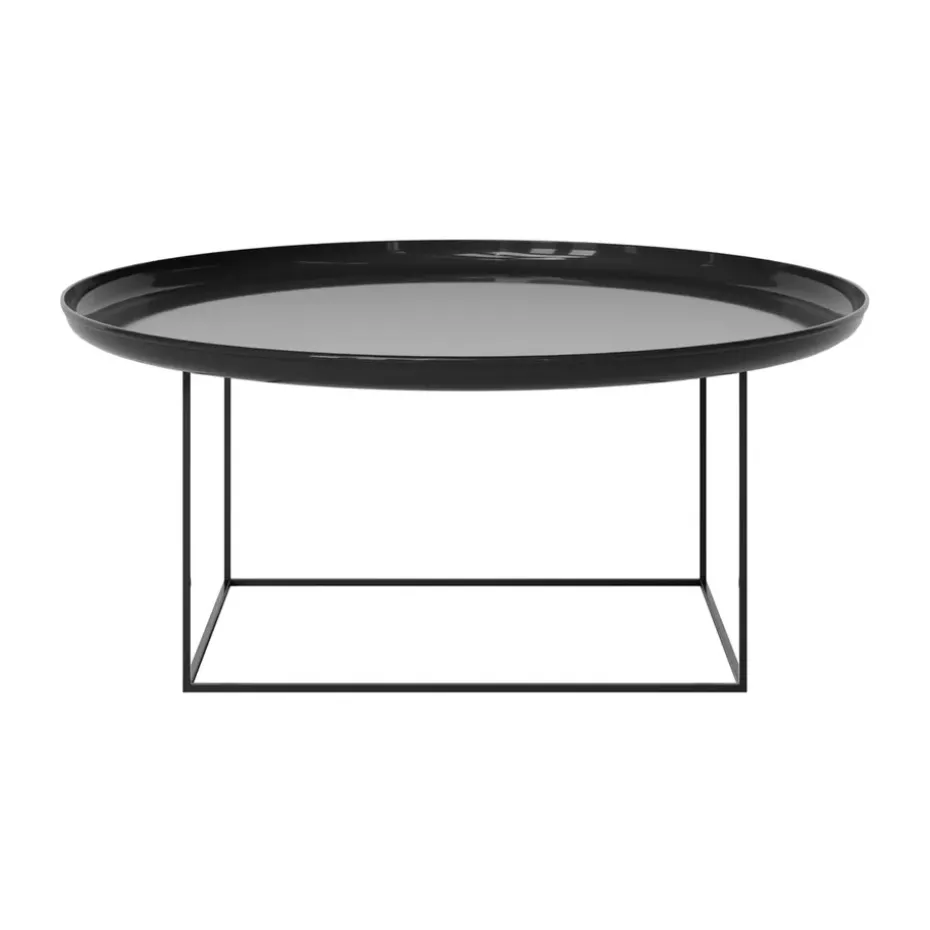 Table basse Duke Large, Lacquered obsidian