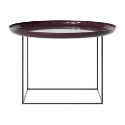 Table basse Duke Medium, Lacquered maroon