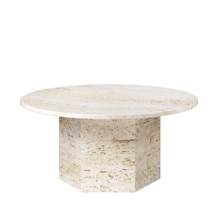 Table basse Epic, White, Ø80
