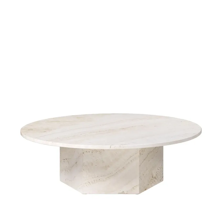 Table basse Epic, White, Ø110