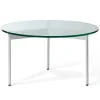 Table basse From Above Ø72 cm structure blanche, Transparent