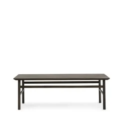 Table basse Grow, chêne fumé lasuré, large