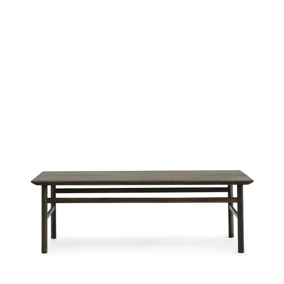 Table basse Grow, chêne fumé lasuré, large