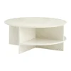 Table basse Halves, Off-white-terrazzo, Ø85 cm