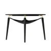 Table basse Hang Out, Chêne noir-laiton