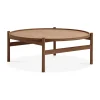 Table basse HB Ø 100 cm, Chêne huilé fumé