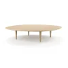 Table basse Jari Ø 118 cm, Chêne huilé