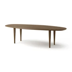 Table basse Jari 58x130 cm, Chêne huilé fumé
