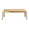 Table basse Knutskog 115x52x41 cm, Chêne laqué naturel
