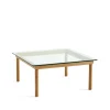 Table basse Kofi, Oak-clear glass, 80 cm