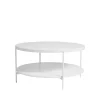Table basse Lene, blanc, MDF