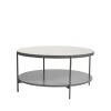 Table basse Lene, gris, frêne pigmenté blanc