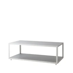 Table basse Level céramique 62x122 cm, Light grey-white