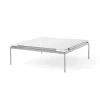 Table basse LN13 Sett, Bianco carrara-dark chrome