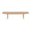 Table basse Lucca Lounge 50x160 cm, Natural oak