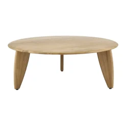 Table basse Lyckeby Ø80x29 cm, Chêne laqué naturel