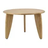 Table basse Lyckeby Ø60x37,5 cm, Chêne laqué naturel