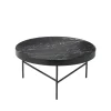 Table basse Marble Table, marbre noir, large, structure noire