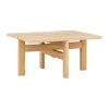 Table basse Moebe rectangular coffee table small, Chêne