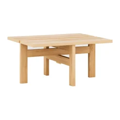 Table basse Moebe rectangular coffee table small, Chêne