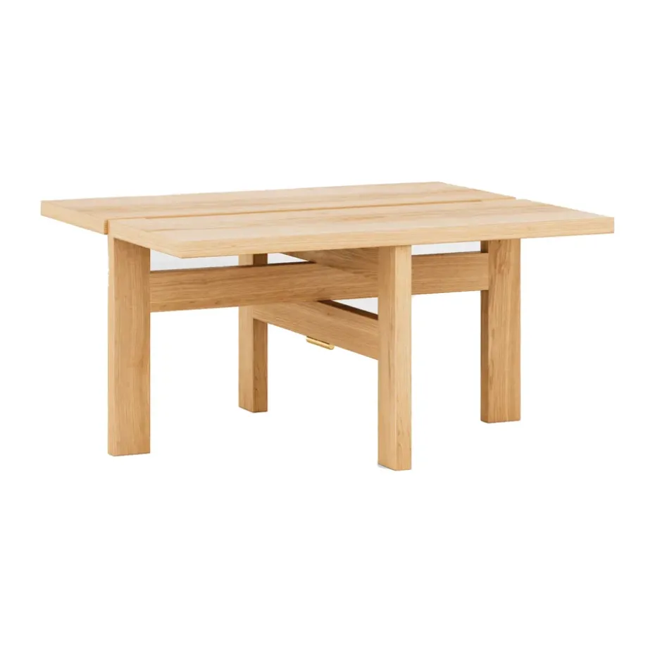 Table basse Moebe rectangular coffee table small, Chêne