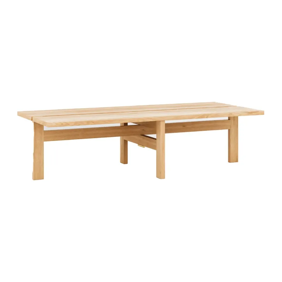 Table basse Moebe rectangular coffee table large, Chêne