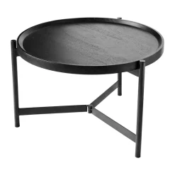 Table basse Nevada Ø70 cm, Noir